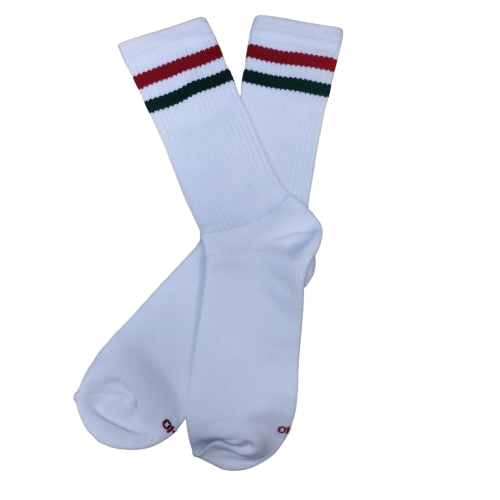 Short white socks
