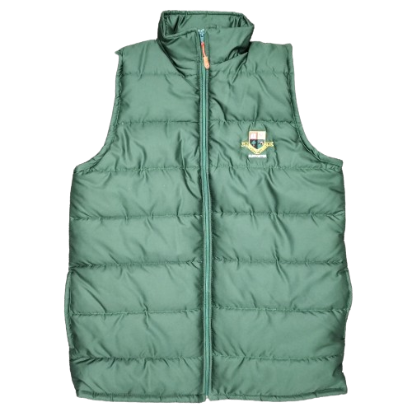 Green Supporter Puffer Jacket Short Sleeve